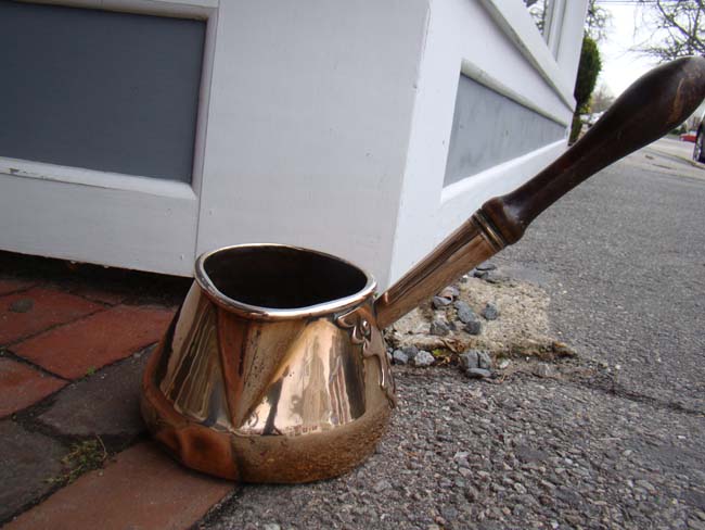 A rare 18th century bell-metal Ale Warmer circa 1740-1760